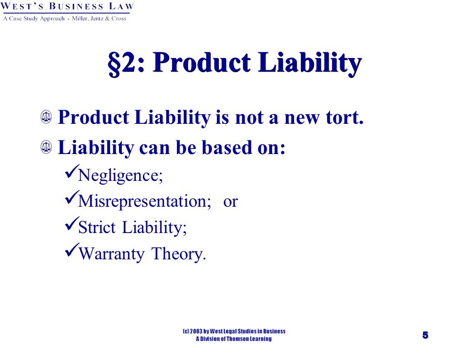 product liability tort